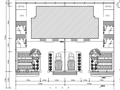 现代其他居住建筑 二层自建房 带院子 施工图