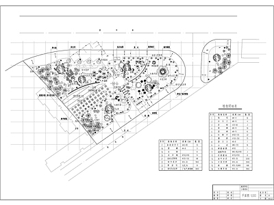 现代公园景观 街角三角公园 施工图