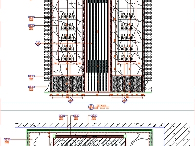 现代家具节点详图 工装屏风 工装隔断 屏风设计 隔断设计 隔断详图 施工图 家具节点详图