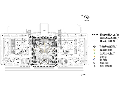 现代广场 行政中心广场 施工图
