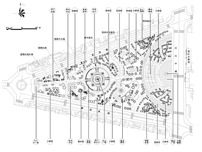 现代广场 三角广场 施工图