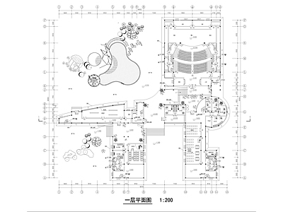 现代学校建筑 高校艺术中心 施工图