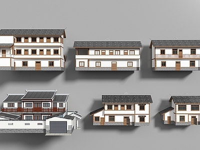 新中式其他建筑外观 新中式农村自建房 民房