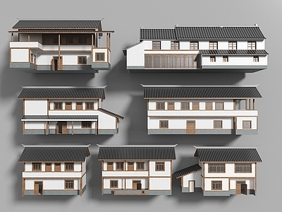 新中式其他建筑外观 新中式农村自建房 民房