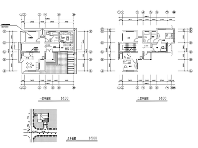 现代别墅建筑 别墅 村镇自建房 施工图