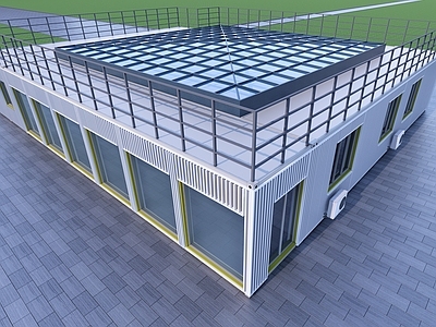 现代商场建筑 网红集装箱 集装箱办公 餐饮集装箱 集装箱商店