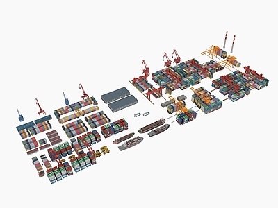 现代其他建筑外观 集装箱码头