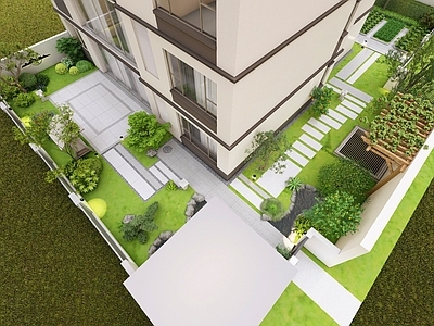 现代新中式庭院 土建植物水电施工 新中式 园 施工图