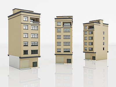 现代其他商业建筑 建筑 自建房 乡村楼房 住宅楼 居民楼