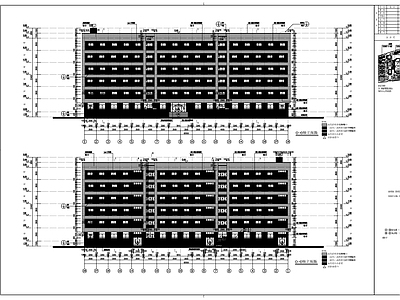 现代其他居住建筑 中学学生建施 施工图