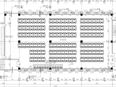 现代学校建筑 食堂 施工图