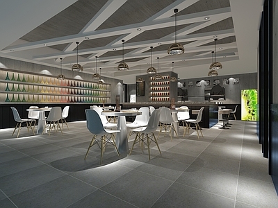 现代其他商业空间 咖啡店