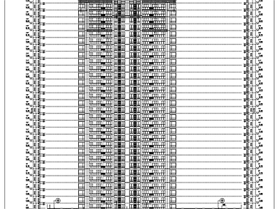 现代住宅楼建筑 高层商住楼建施图 施工图