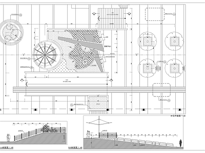 现代公园景观 公园广场 施工图