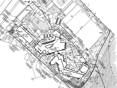 现代幼儿园建筑 20班幼儿园 异性 山地建筑 施工图