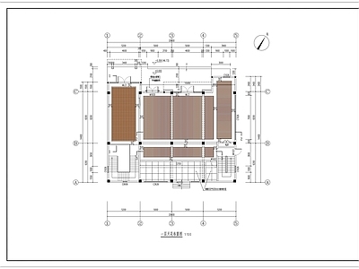 现代工装图库 方通吊顶 施工图 工装图库