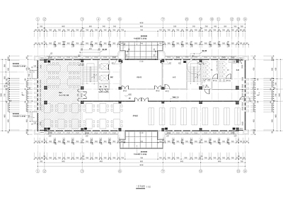 现代学校建筑 行政楼图书馆 施工图