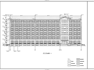 现代新中式其他居住建筑 6层女生建施 施工图