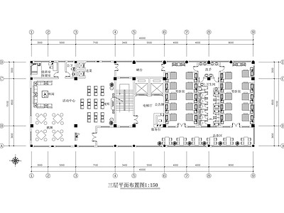 现代自助餐厅 餐厅装修图 施工图