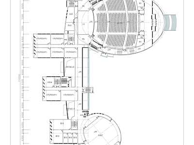 现代学校建筑 演艺中心 大礼堂 施工图