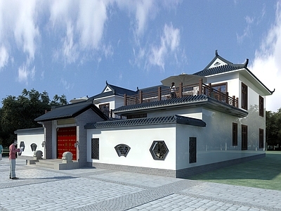 中式古建 四合院