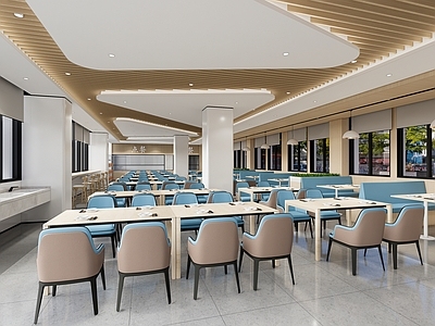 现代食堂 员工餐厅