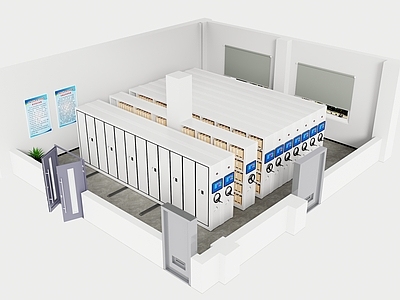 现代工业其他办公空间 档案室 视角