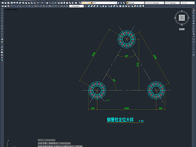 钢结构 某广告牌结构图 施工图