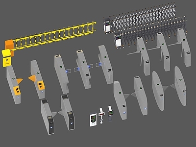 现代其他建筑外观 入口闸机