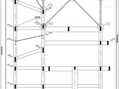 钢结构 锅炉房改造结构图 施工图