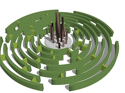 现代景观公园 迷宫