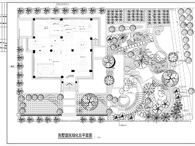 中式庭院 私家 民宿 园 农村 施工图
