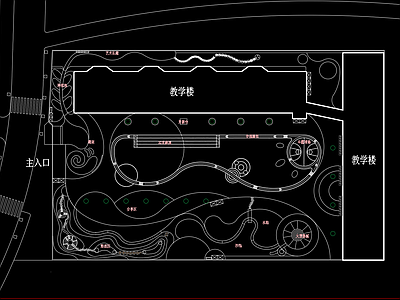 现代校园景观 幼儿园 酿酒文化 施工图