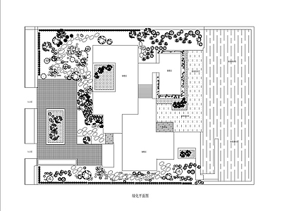 现代庭院 别墅 民宿 园 私家 水景 施工图
