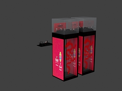 现代其他商业空间 龙主题展柜 手表展柜 龙 手表表盘