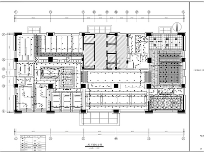 现代中式整体办公空间 禅意中式办公楼 施工图