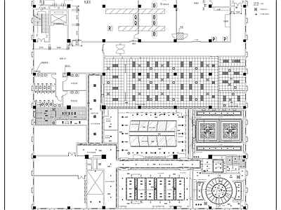 现代整体办公空间 现代工厂办公空间 施工图