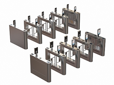 其他公用器材 现代门禁 人脸识别闸门设备 门禁机