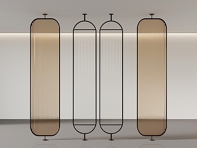 现代屏风 现代工艺玻璃屏风 隔断