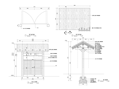 现代庭院 院 施工图