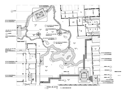 现代庭院 松园 施工图