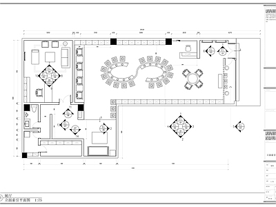 现代其他商业空间 陶瓷展览馆室内装 施工图