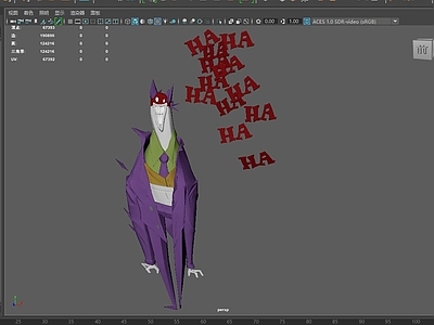 虚拟人物 格化的小丑 卡通小丑 邪恶小丑 马戏团 恐怖杂耍人