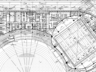 现代学校建筑 食堂 体育馆 施工图