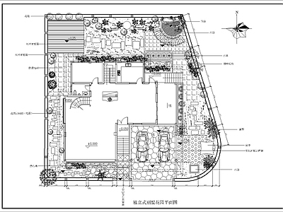 现代庭院 现代景观 施工图