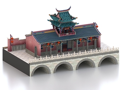 中式古建 古建 佛寺 寺庙 道观 宫殿 城楼 庙会