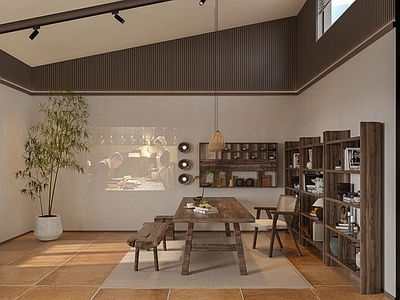 侘寂现代接待室 休闲区 品茗区