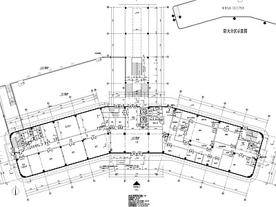 现代医院建筑 中医院 行政科研楼 施工图