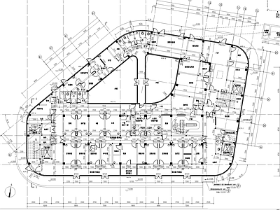 现代医院建筑 中医院 传染病楼 施工图
