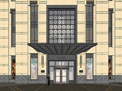 现代酒店建筑 Artdeco风 宁波大西洋酒店